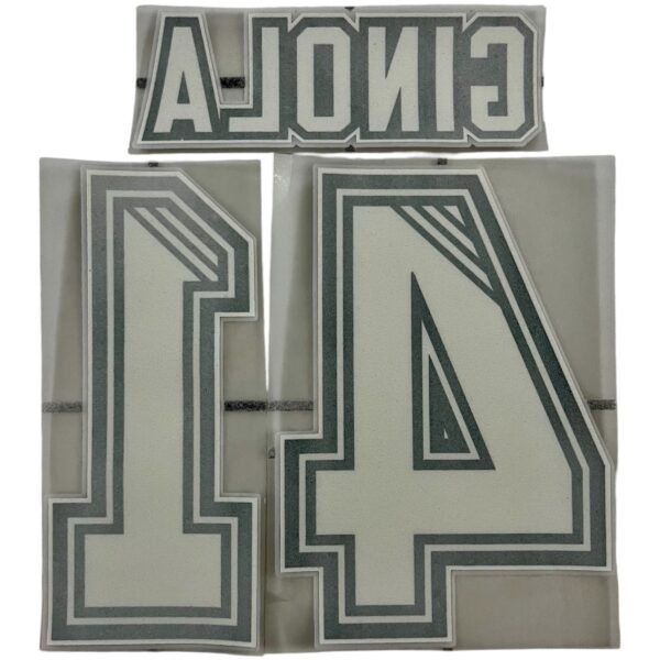 1995-97 Newcastle United Velvet Nameset (Reproduction)