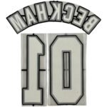 1996-98 Manchester United Home & Third Velvet Nameset (Reproduction)