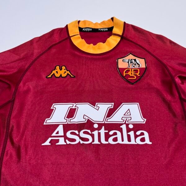 2000-01 As Roma Home Jersey - Totti 10 (L)