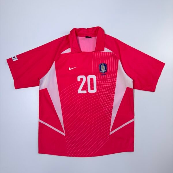 2002 South Korea Home Jersey Worldcup - M B Hong 20 (L)
