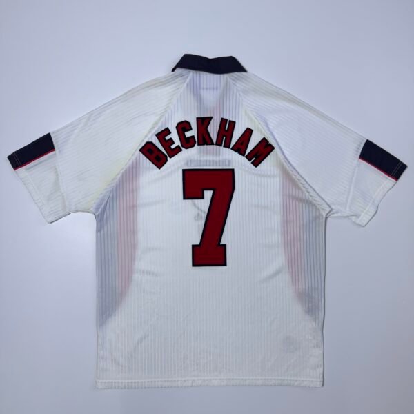1998 England Home Jersey Worldcup - Beckham 7 (XL)