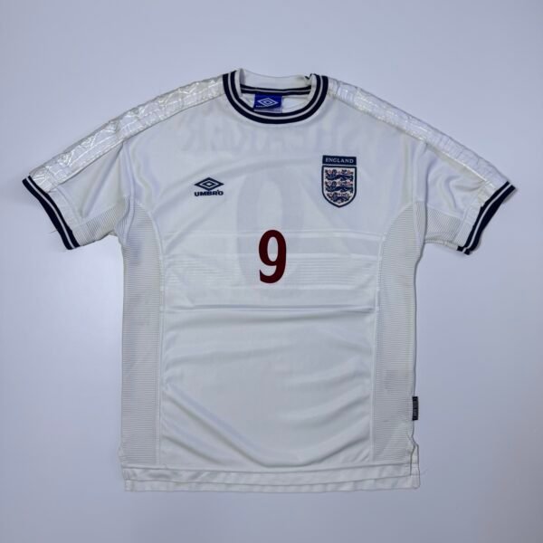 2000 England Home Jersey Euro - Shearer 9 (L)