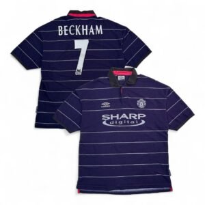 1999-00 Manchester United Away Jersey - Beckham 7 (L)