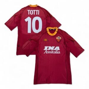 2000-01 As Roma Home Jersey - Totti 10 (L)