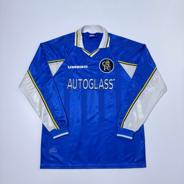 1997-99 Chelsea Home Jersey Longsleeve - Zola 25 (XL)