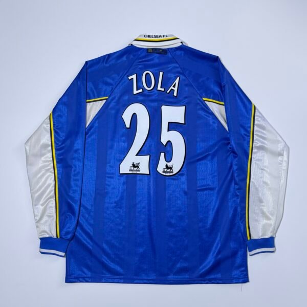 1997-99 Chelsea Home Jersey Longsleeve - Zola 25 (XL)