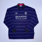 1999-00 Manchester United Away Jersey Longsleeve - Beckham 7 (XL)