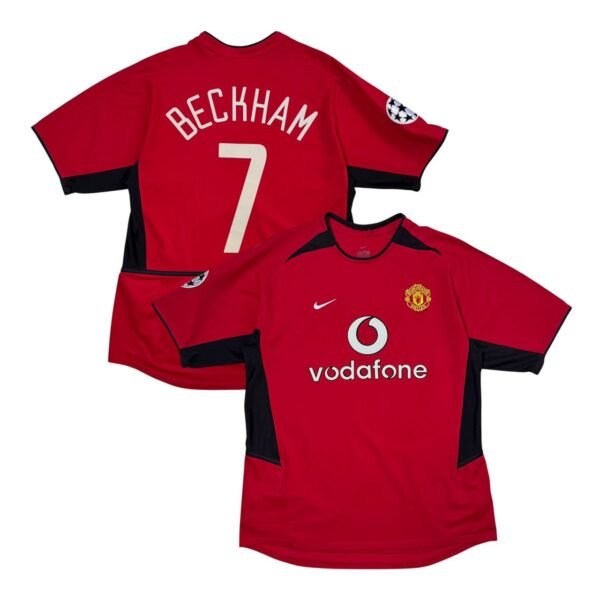2003-04 Manchester United Home Jersey UCL - Beckham 7 (M)