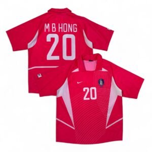 2002 South Korea Home Jersey Worldcup - M B Hong 20 (L)