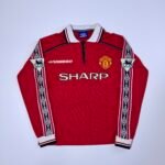 1998-99 Manchester United Home Jersey Longsleeve Treble - Giggs 11 (Y fit to S)