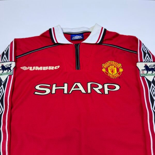 1998-99 Manchester United Home Jersey Longsleeve Treble - Giggs 11 (Y fit to S)