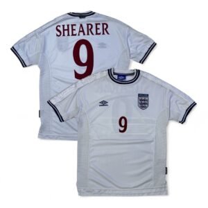 2000 England Home Jersey Euro - Shearer 9 (L)
