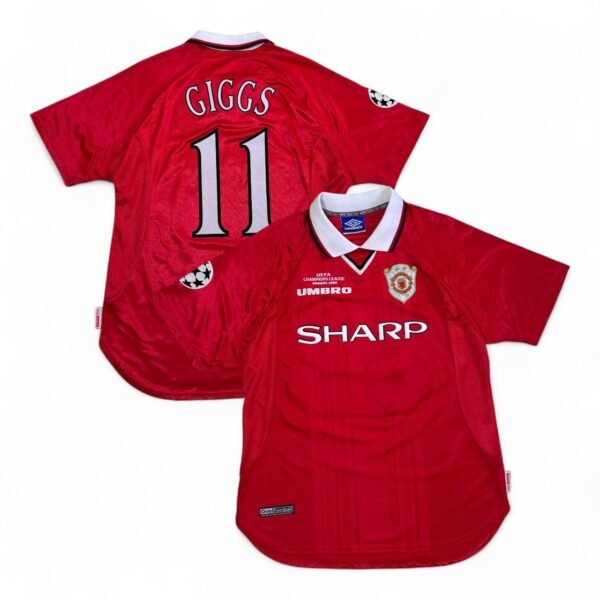 1998-99 Manchester United Home UCL Final Jersey 2star - Giggs 11 (L)