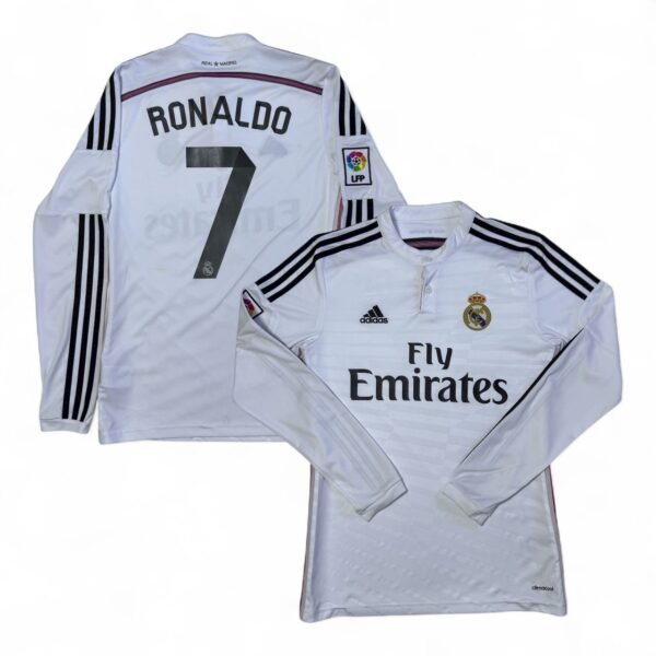 2014-15 Real Madrid Home Jersey Longsleeve - Ronaldo 7 (S)