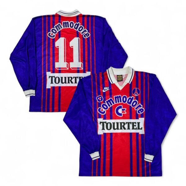 1993-94 Paris Saint-German Home Jersey Longsleeve (L) - Ginola 11