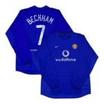 2002-2003 Manchester United Third Jersey Longsleeve - Beckham 7 (XL)