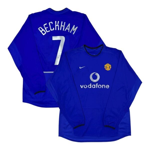 2002-2003 Manchester United Third Jersey Longsleeve - Beckham 7 (XL)