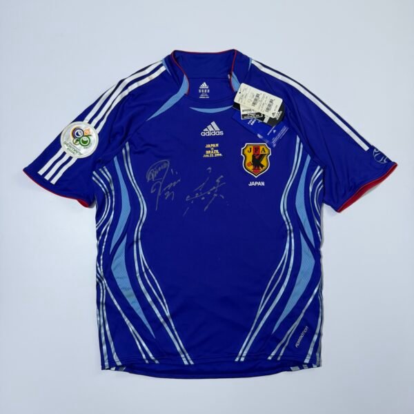 (NOS) (Player Issue) 2006 Japan Home Jersey With Signature & Match Detail - Kaji 21 (L)