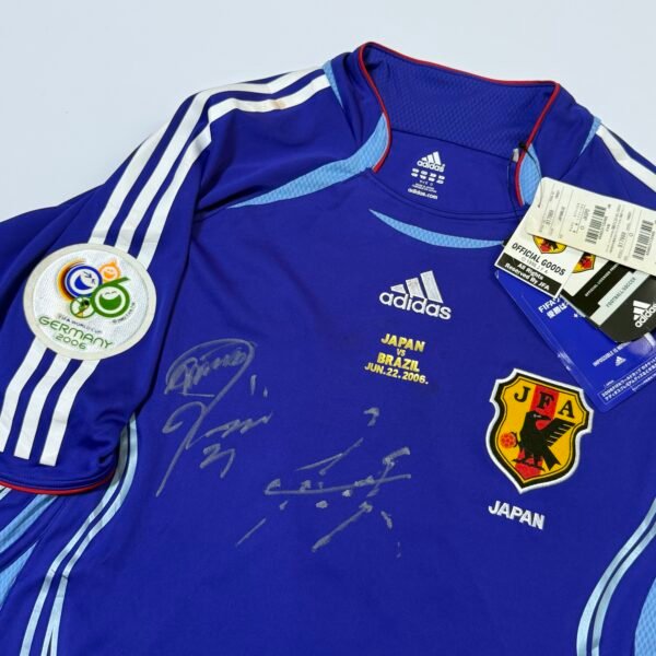 (NOS) (Player Issue) 2006 Japan Home Jersey With Signature & Match Detail - Kaji 21 (L)