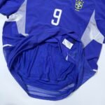 (Player Issue) 2002 Brazil Away Jersey Worldcup - Ronaldo 9 (M)