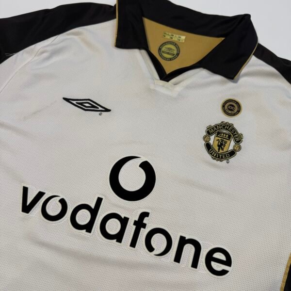 2001-02 Manchester United Away Jersey Reversible Longsleeve - Beckham 7 (L)