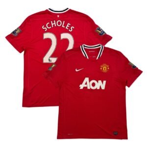 2011-12 Manchester United Home Jersey - Scholes 22 (XL)
