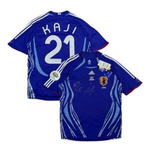 (NOS) (Player Issue) 2006 Japan Home Jersey With Signature & Match Detail - Kaji 21 (L)