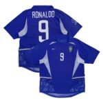 (Player Issue) 2002 Brazil Away Jersey Worldcup - Ronaldo 9 (M)