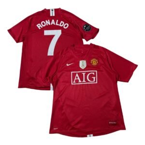 2008-09 Manchester United Home Jersey - Ronaldo 7 (L)