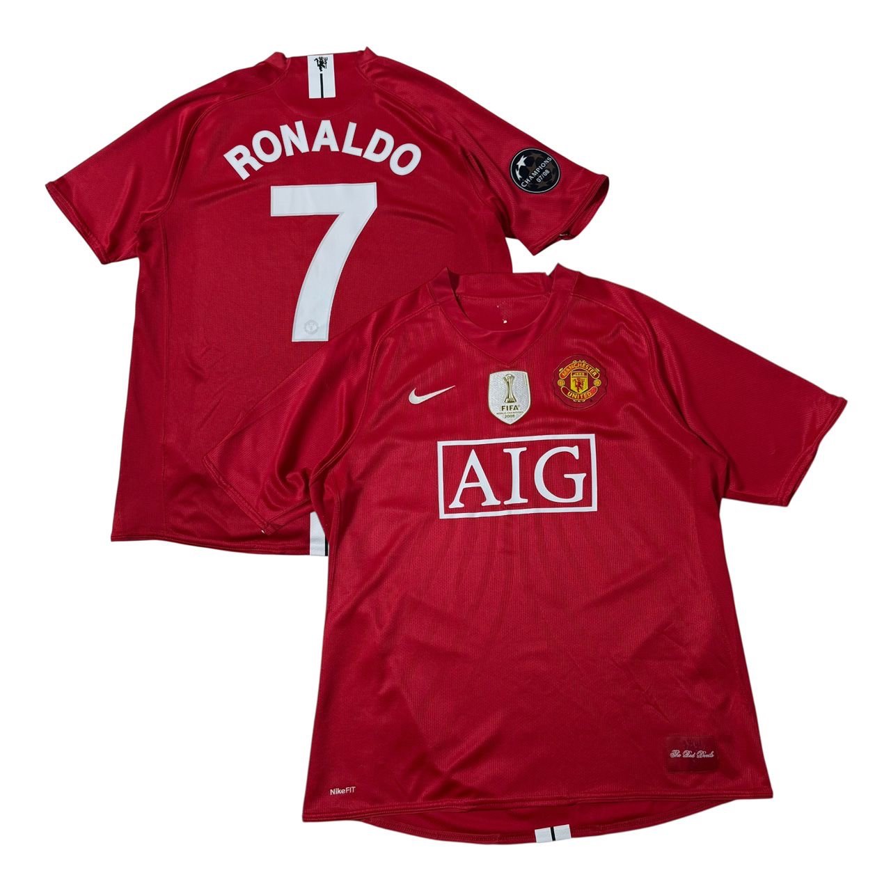 2008-09 Manchester United Home Jersey - Ronaldo 7 (L)