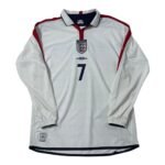 2004 England Home Longsleeve Jersey Reversible - Beckham 7 (L)