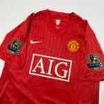 2007-08 Manchester United Home Jersey - Scholes 18 (M)