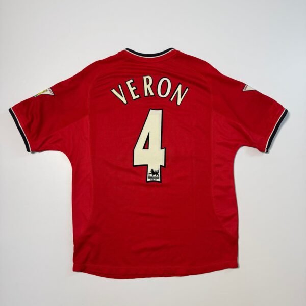 2000-02 Manchester Uniter Home Jersey - Veron 4 (L)