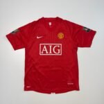 2007-08 Manchester United Home Jersey - Scholes 18 (M)