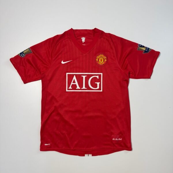 2007-08 Manchester United Home Jersey - Scholes 18 (M)