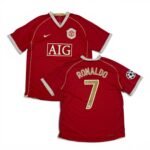 2006-07 Manchester United Home UCL Jersey - Ronaldo 7 (L)