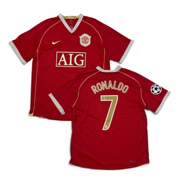 2006-07 Manchester United Home UCL Jersey - Ronaldo 7 (L)
