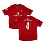 2000-02 Manchester Uniter Home Jersey - Veron 4 (L)