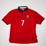 2000 England Away Jersey - Beckam 7 (XXS)