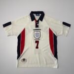 1998 England Home Jersey - Beckham 7 (M)