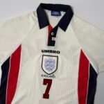 1998 England Home Jersey - Beckham 7 (M)