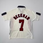 1998 England Home Jersey - Beckham 7 (M)