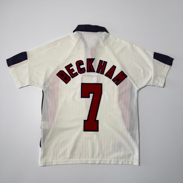 1998 England Home Jersey - Beckham 7 (M)