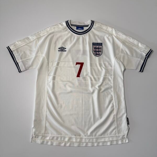 2000 England Home Jersey - Beckham 7 (XL)