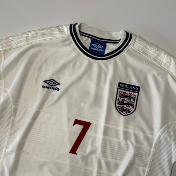 2000 England Home Jersey - Beckham 7 (XL)